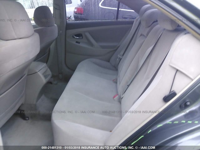 4T1BE46K08U241888 - 2008 TOYOTA CAMRY CE/LE/XLE/SE GRAY photo 8