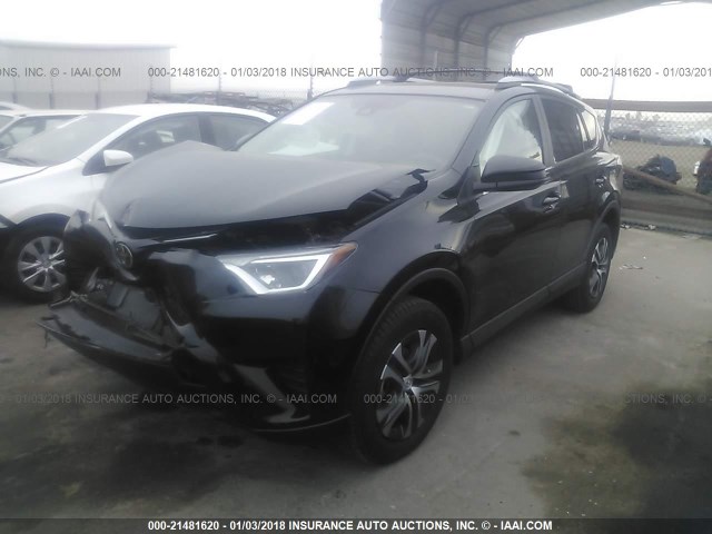 2T3ZFREV0HW334194 - 2017 TOYOTA RAV4 LE BLACK photo 2