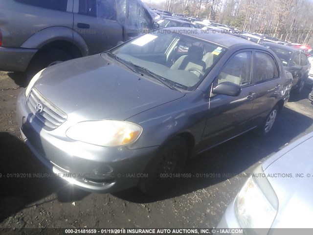 1NXBR32E84Z211420 - 2004 TOYOTA COROLLA CE/LE/S GRAY photo 2