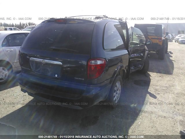 2C4GP54L65R286963 - 2005 CHRYSLER TOWN & COUNTRY TOURING BLUE photo 4