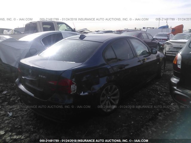 WBAPH5C51BA444154 - 2011 BMW 328 I SULEV Dark Blue photo 4