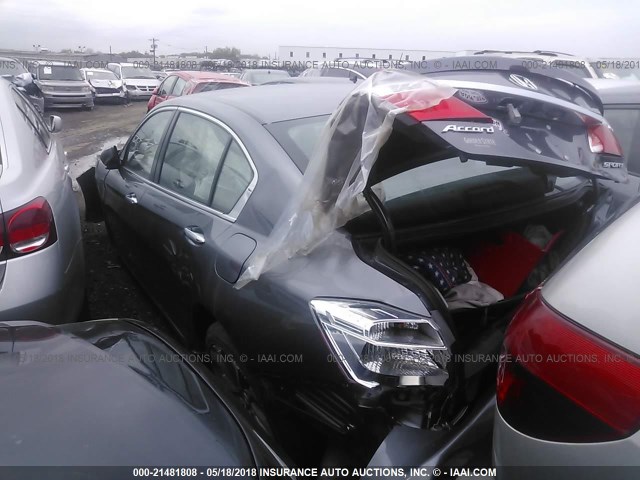 1HGCR2F56FA125249 - 2015 HONDA ACCORD SPORT 灰色 照片 3