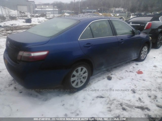 4T4BE46K19R088414 - 2009 TOYOTA CAMRY SE/LE/XLE BLUE photo 4
