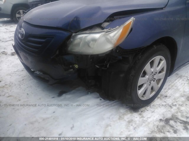 4T4BE46K19R088414 - 2009 TOYOTA CAMRY SE/LE/XLE BLUE photo 6