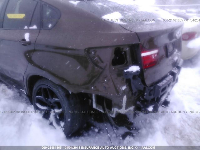 5UXFG2C52E0C44007 - 2014 BMW X6 XDRIVE35I BROWN photo 6