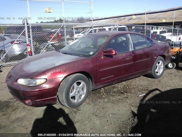 1G2WK52J72F146455 - 2002 PONTIAC GRAND PRIX SE BURGUNDY photo 2