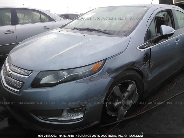 1G1RF6E49DU103882 - 2013 CHEVROLET VOLT Light Blue photo 6