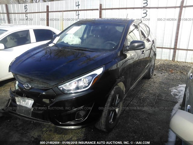 KM8JTCAF7FU072424 - 2015 HYUNDAI TUCSON GLS BLACK photo 2