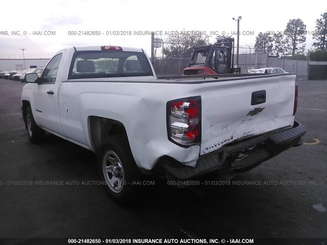 1GCNCPEH8EZ196311 - 2014 CHEVROLET SILVERADO C1500 WHITE photo 3