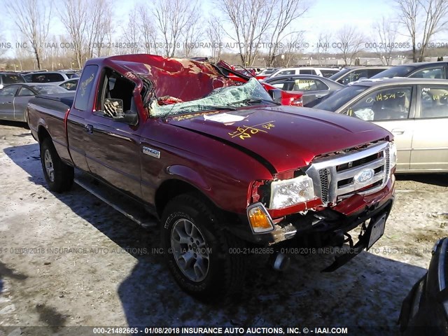 1FTZR45E47PA78078 - 2007 FORD RANGER SUPER CAB RED photo 1