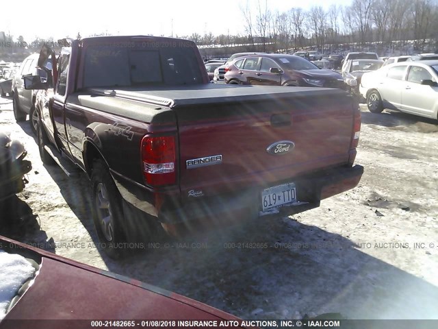 1FTZR45E47PA78078 - 2007 FORD RANGER SUPER CAB RED photo 3