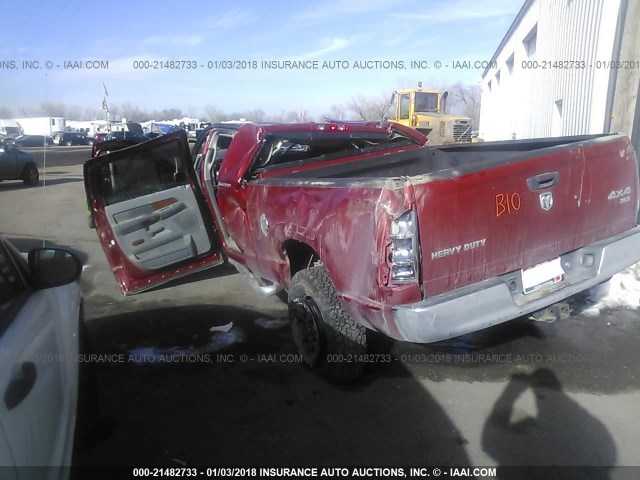 3D7LX39C16G213055 - 2006 DODGE RAM 3500 RED photo 3