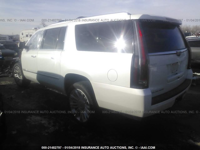 1GYS4JKJ0GR297098 - 2016 CADILLAC ESCALADE ESV PREMIUM WHITE photo 3