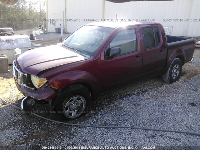 1N6AD07U98C442977 - 2008 NISSAN FRONTIER CREW CAB LE/SE/OFF ROAD RED photo 2