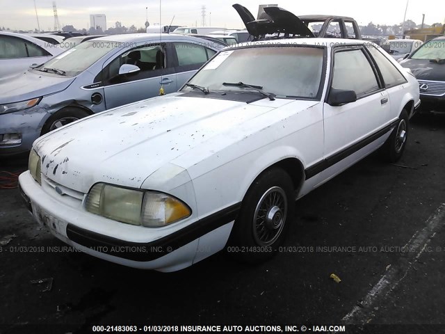 1FABP41A7KF130544 - 1989 FORD MUSTANG LX WHITE photo 2