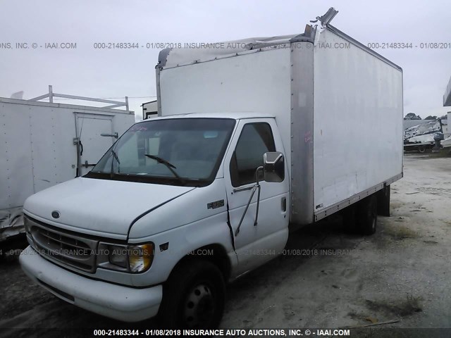 1FDWE35F7YHA14044 - 2000 FORD E350 E350 SUPER DUTY CTWAY VAN WHITE photo 2