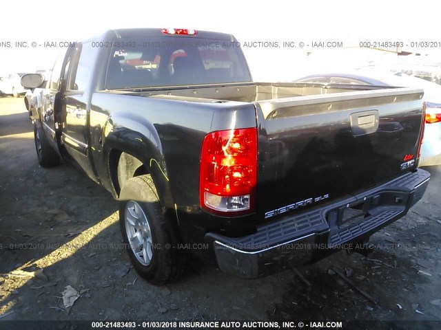 3GTEC23J69G265138 - 2009 GMC SIERRA C1500 SLE BLACK photo 3