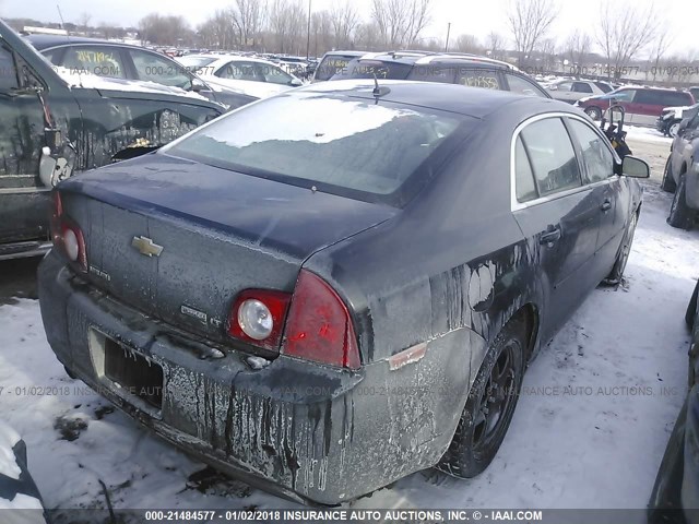 1G1ZH57K494242597 - 2009 CHEVROLET MALIBU 1LT 黑色 照片 4