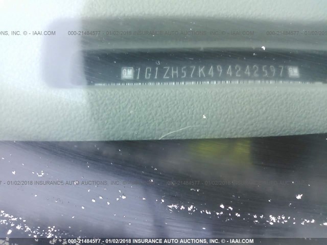 1G1ZH57K494242597 - 2009 CHEVROLET MALIBU 1LT 黑色 照片 9