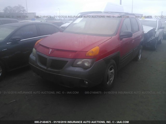 3G7DA03E91S514797 - 2001 PONTIAC AZTEK RED photo 6