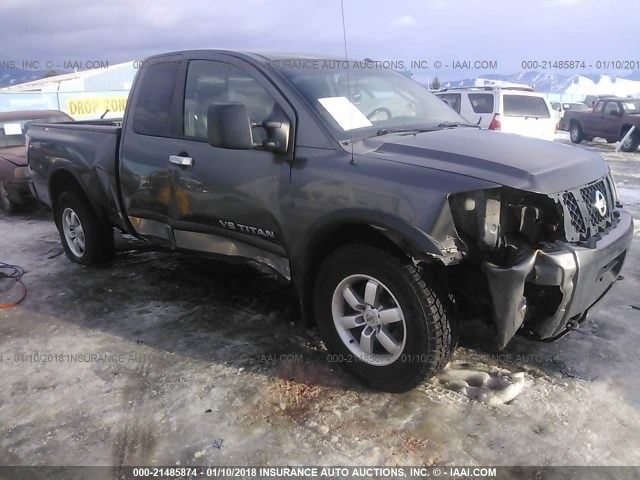 1N6AA06CX8N301776 - 2008 NISSAN TITAN XE/SE/LE/PRO-4X GRAY photo 1