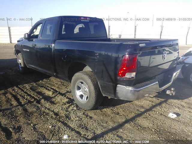 1C6RD7FP9CS315095 - 2012 DODGE RAM 1500 ST BLACK photo 3