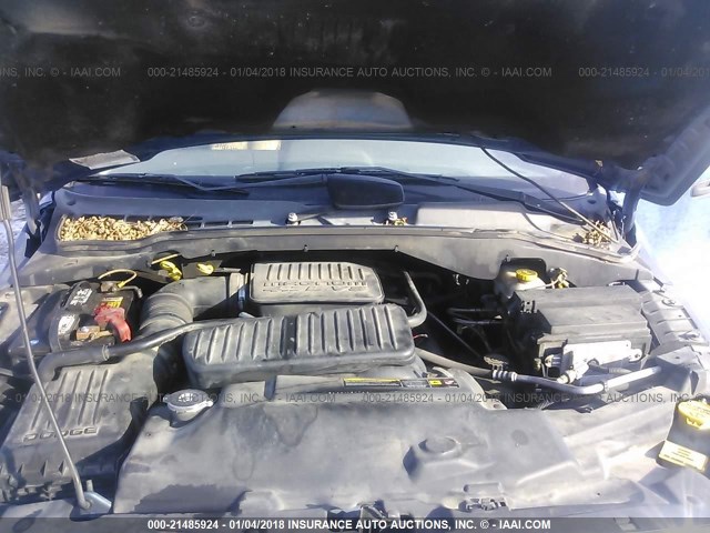 1D4HB48N44F226844 - 2004 DODGE DURANGO SLT BLUE photo 10