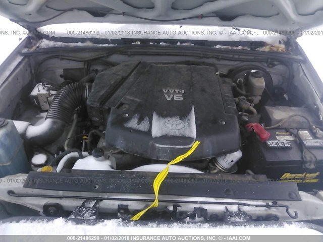 5TEUU42N96Z297199 - 2006 TOYOTA TACOMA ACCESS CAB Күміс фото 10