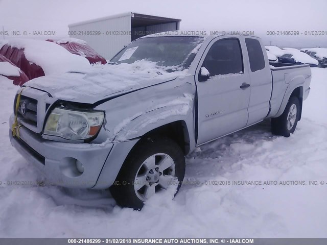 5TEUU42N96Z297199 - 2006 TOYOTA TACOMA ACCESS CAB Күміс фото 2