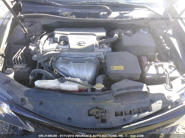 4T1BF1FK5DU722743 - 2013 TOYOTA CAMRY L/SE/LE/XLE BLACK photo 10