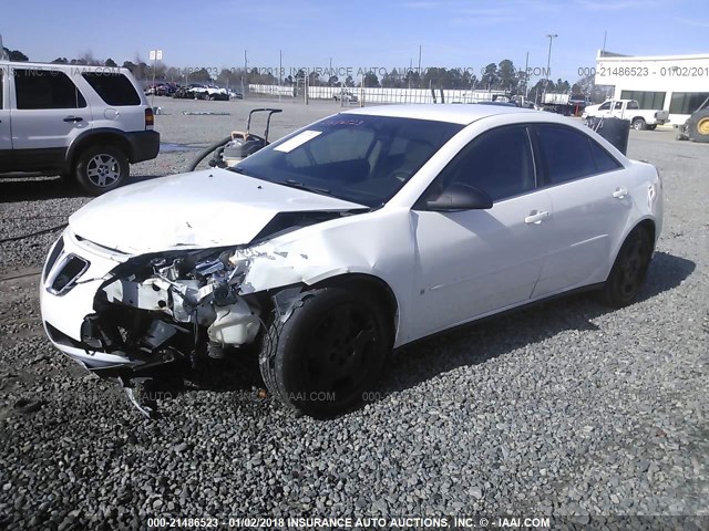 1G2ZF55B164261561 - 2006 PONTIAC G6 SE WHITE photo 2