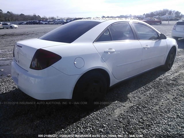 1G2ZF55B164261561 - 2006 PONTIAC G6 SE WHITE photo 4