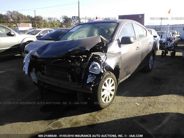 3N1CN7AP8FL936160 - 2015 NISSAN VERSA S/S PLUS/SV/SL Pewter photo 2