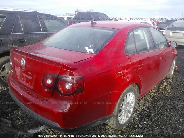 3VWRJ7AJ1AM076083 - 2010 VOLKSWAGEN JETTA WOLFSBURG 红色 照片 4