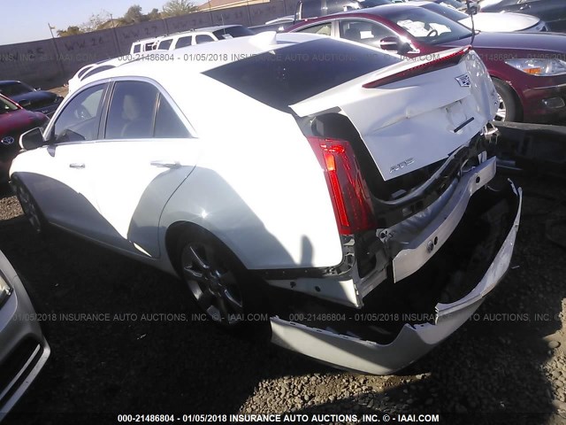 1G6AB5RX8F0115047 - 2015 CADILLAC ATS LUXURY WHITE photo 3