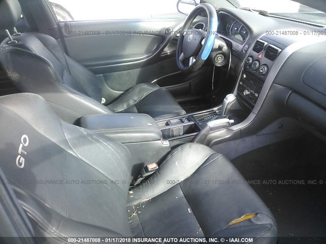 6G2VX12G64L294016 - 2004 PONTIAC GTO BLUE photo 5