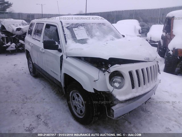 1C4NJPBBXFD158017 - 2015 JEEP PATRIOT SPORT WHITE photo 1