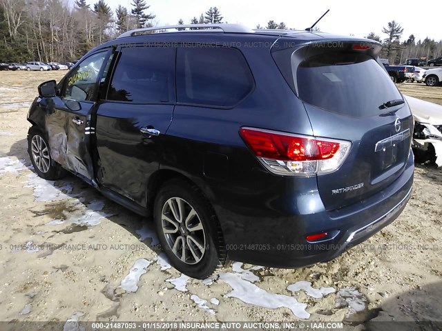 5N1AR2MNXGC604591 - 2016 NISSAN PATHFINDER S/SV/SL/PLATINUM 蓝色 照片 3