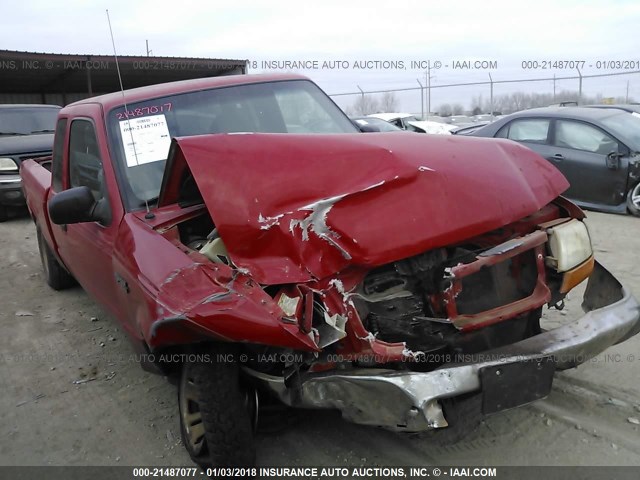 1FTYR14VXXPB94462 - 1999 FORD RANGER SUPER CAB RED photo 1