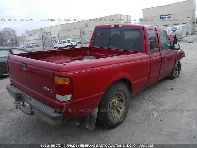 1FTYR14VXXPB94462 - 1999 FORD RANGER SUPER CAB RED photo 4