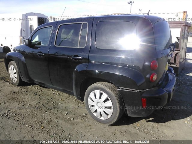3GNDA13D08S593261 - 2008 CHEVROLET HHR LS BLACK photo 3