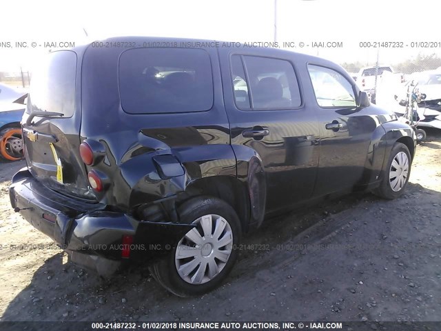 3GNDA13D08S593261 - 2008 CHEVROLET HHR LS BLACK photo 4