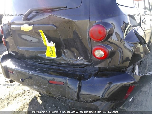 3GNDA13D08S593261 - 2008 CHEVROLET HHR LS BLACK photo 6