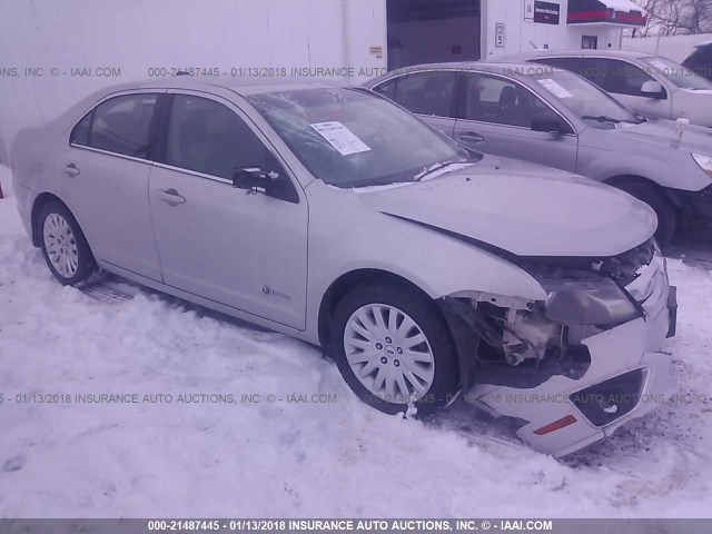 3FADP0L34AR406650 - 2010 FORD FUSION HYBRID SILVER photo 1