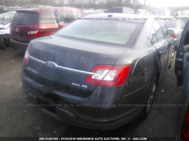 1FAHP2HW8CG140429 - 2012 FORD TAURUS SEL BLACK photo 4