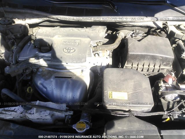 4T1BF1FK2CU130649 - 2012 TOYOTA CAMRY SE/LE/XLE GRAY photo 10