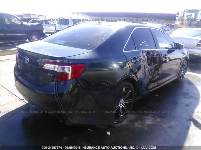 4T1BF1FK2CU130649 - 2012 TOYOTA CAMRY SE/LE/XLE GRAY photo 4