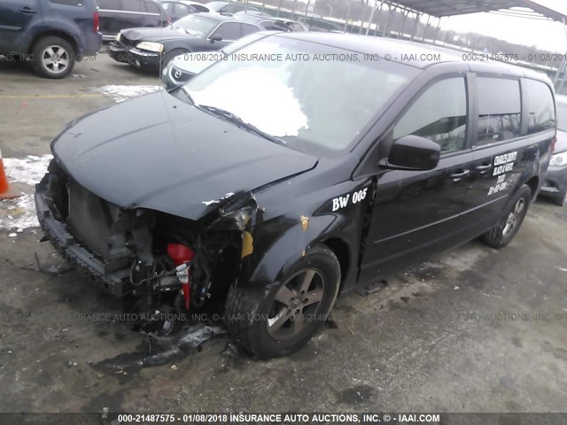 2D4RN3DG3BR643729 - 2011 DODGE GRAND CARAVAN MAINSTREET BLACK photo 2