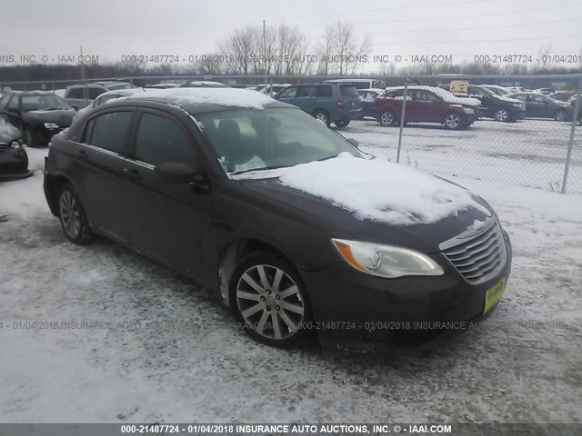 1C3CCBBBXCN235001 - 2012 CHRYSLER 200 TOURING BURGUNDY photo 1