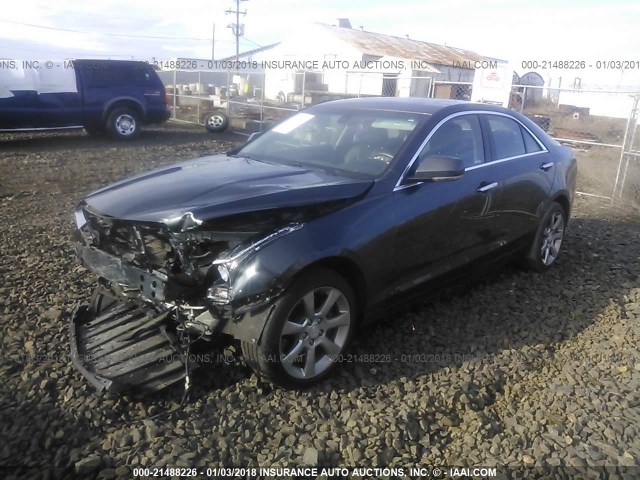 1G6AH5RX7F0102207 - 2015 CADILLAC ATS LUXURY GRAY photo 2